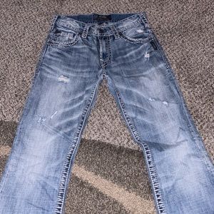 Men’s silver jeans